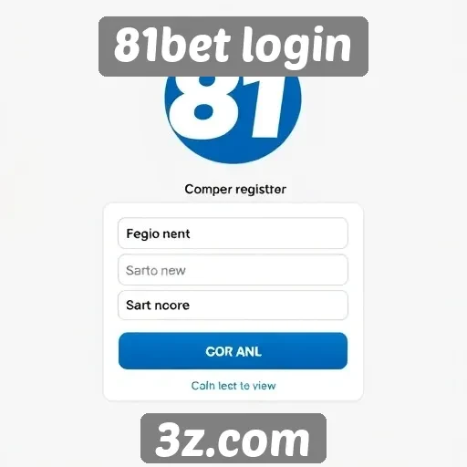 Acesso ao site 81bet login para novos usuários